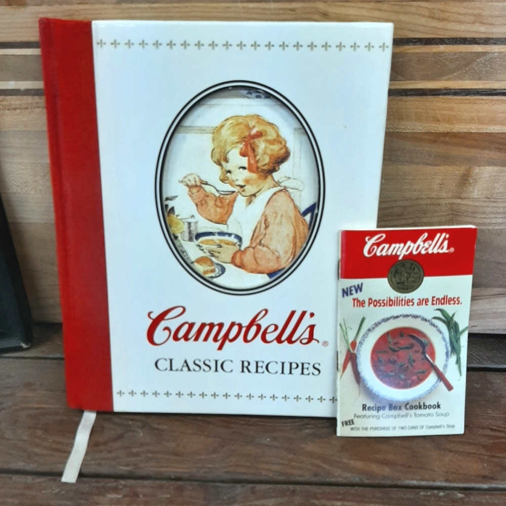2001 Campbell’s Classic Recipes & Old Smaller Book With Recipes